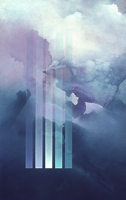 Evaporating Stripes-Blue