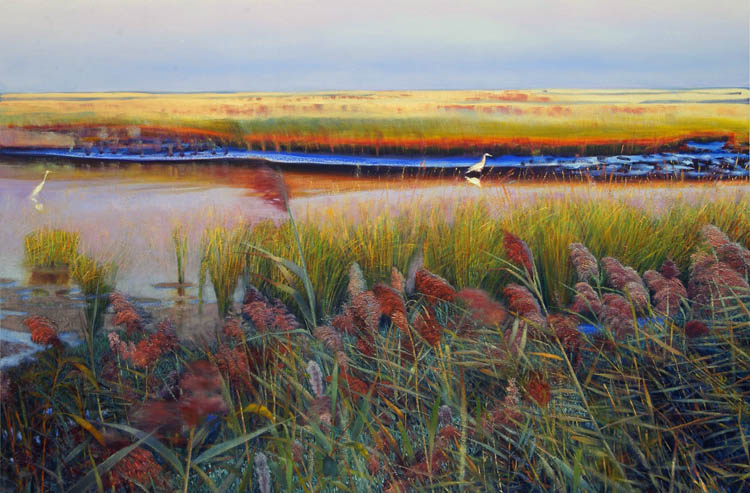 733 Salt Marsh Panorama, right panel