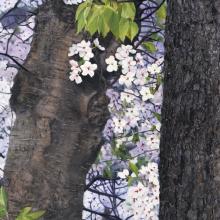 2061 Bark and Blossoms, detail