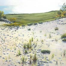 2421 Bayside Dunes, Late Afternoon (oil sketch)