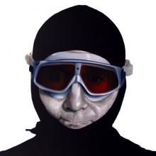 985 Self-Portrait Hooded and Goggled