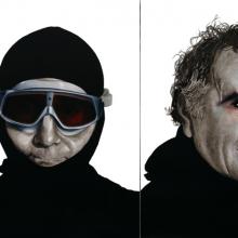 985, 986 Self Portrait Hooded and Goggled, Self-Portrait Bareheaded