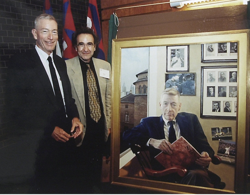 Clyde Barker and portrait
