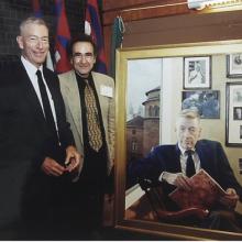 Clyde Barker and portrait