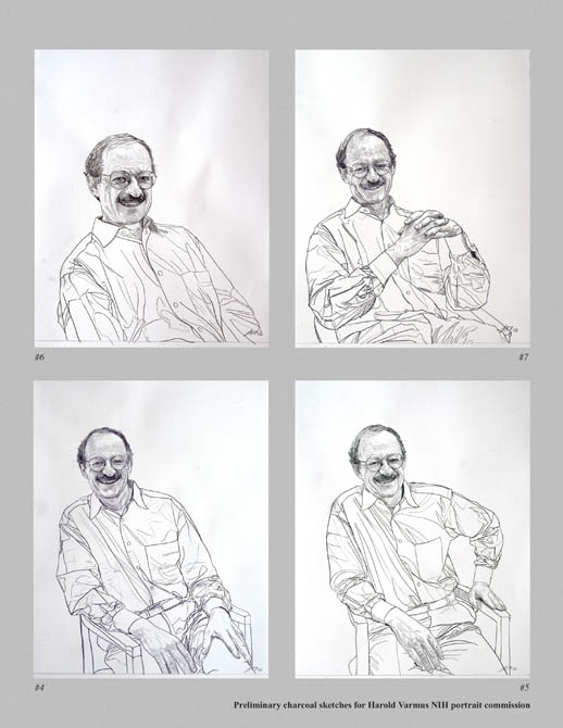 731 Harold Varmus, preliminary studies #4, #5, #6, and #7