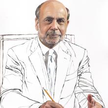 2184 Ben Bernanke, Study #3 (seated facing front)