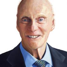 1091dtl Fred Kavli Color Study of Pencil Sketch #3 - detail