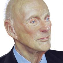 1092dtl Fred Kavli Color Study for Pencil Sketch #14 - detail