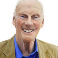 1093dtl Fred Kavli Color Study for Pencil Sketch #10 - detail