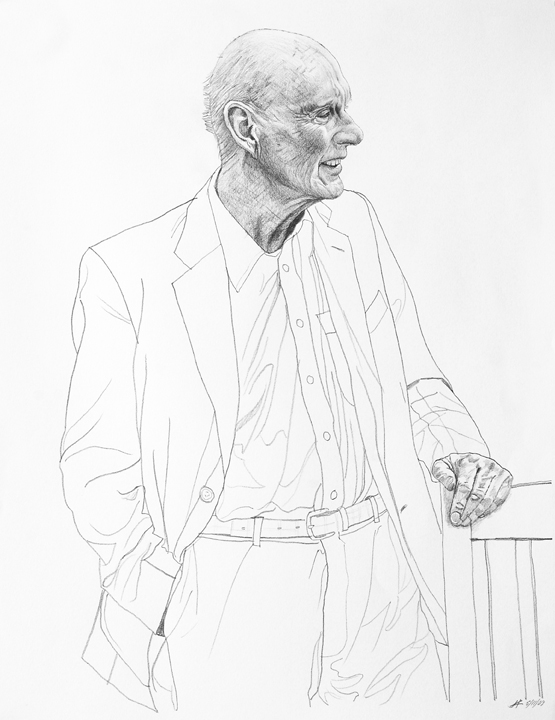 1072 Fred Kavli Pencil Sketch #7