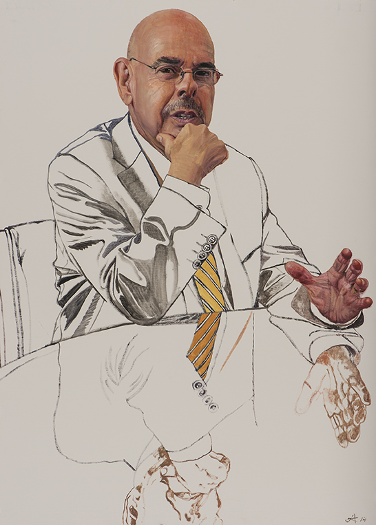 2180 Henry Waxman, Study #1 (hand on chin)