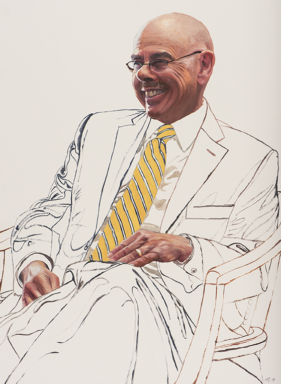 2189 Henry Waxman, Study #3 (seated facing left)