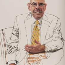 2193 Henry Waxman, Study #6 (hand on knee)