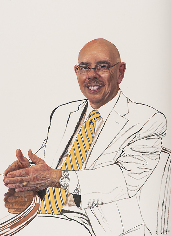 2195 Henry Waxman, Study #8 (hands steepled)