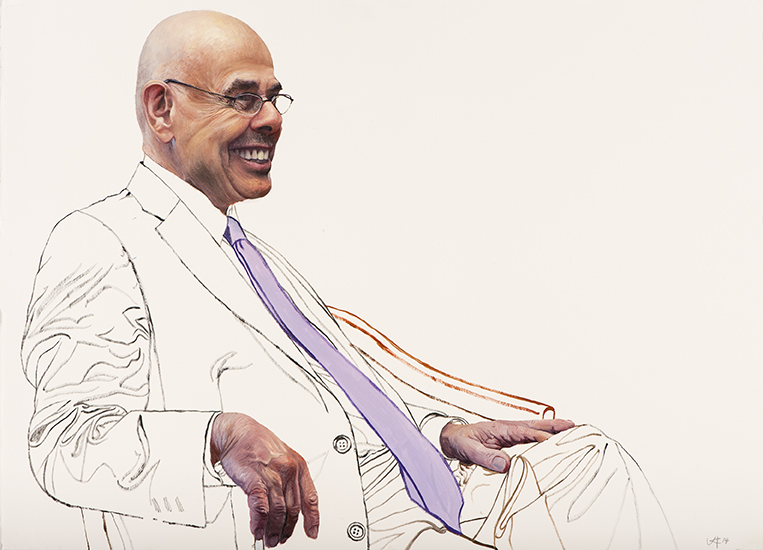 2197 Henry Waxman, Study #10 (seated, lavender tie)