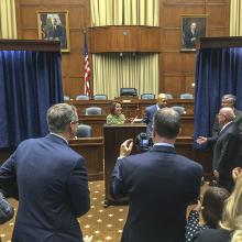 Henry Waxman dedication ceremony with Nancy Pelosit & Elija Cummings November 3, 2015