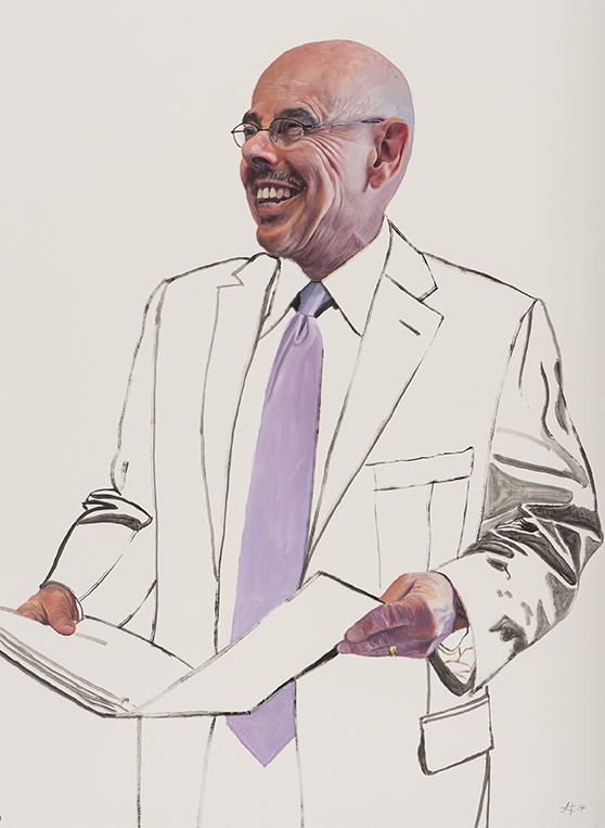 2196 Henry Waxman, Study #9 (standing, lavender tie)