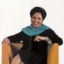 2339 revised, Indra Nooyi, Study #5 (Tourquoise Scarf)