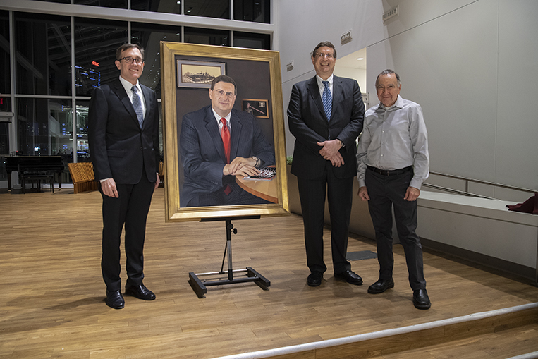Ron DeMatteo, Jeffrey Drebin & me PennMed dedication ceremony December 7, 2018