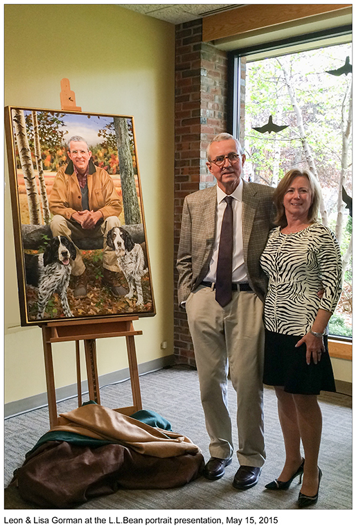 2204 Leon and Lisa Gorman at the LL Bean portrait presentation May 15, 2015