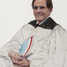 2241 Ray Clevenger, Study #5 (seated with books)