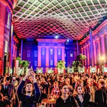 National Portrait Gallery atrium, Ted Turner unveiling ceremony 12-02-14