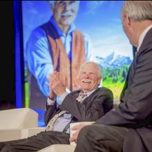 Ted Turner at the National Portrait Gallery unveiling ceremony 12-02-14