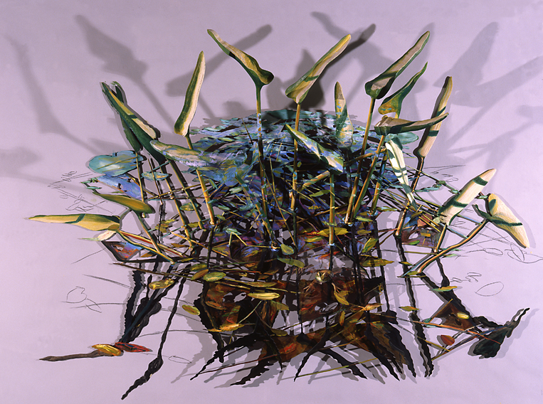 Massed Pickerels and Frog